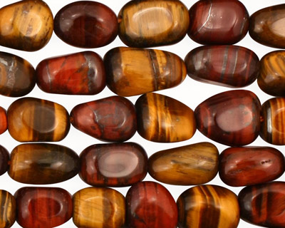 Tiger Eye (multi) Tumbled Nugget 9-13x8-9mm