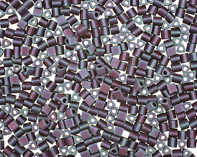 TOHO Matte Frosted Iris Blue Triangle 11/0 Seed Bead
