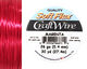 Soft Flex Magenta Craft Wire 26 gauge, 30 yards