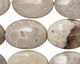 Rosy White Ocean Jasper Flat Oval 25x18mm