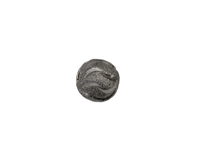 Gunmetal Wavy Round 10mm