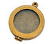 Nunn Design Antique Gold (plated) Small Plain Locket 30mm