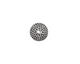 Pewter Dotted Rondelle 6x11mm