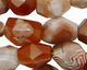 Red & Gray Botswana Agate Faceted Nugget 14-20x12-14mm