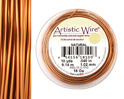 Artistic Wire Natural 18 gauge, 10 yards