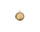 Antique Brass (plated) Small Round Ribbon Heirloom Locket 13x15mm