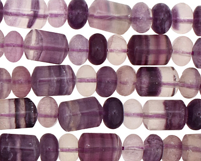 Rainbow Fluorite Barrel Rondelle 5-11x8mm