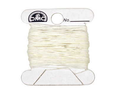 White Irish Waxed Linen 2 ply