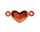 Patricia Healey Copper Heart Bezel Link 34x16mm
