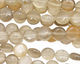 Silver Moonstone Puff Coin 8mm
