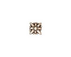 TierraCast Antique Silver (plated) Evening Star Square Bead 8mm