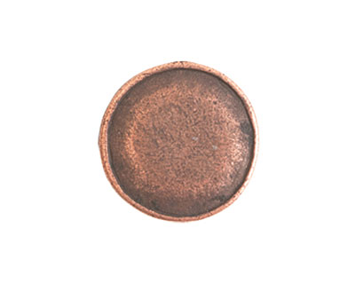 Nunn Design Antique Copper (plated) Crest Seal Tag 13mm
