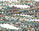 Green & Pink AB Crystal Faceted Rondelle 4mm