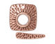 TierraCast Antique Copper (plated) Radiant Square Toggle Clasp 22mm, 24mm bar