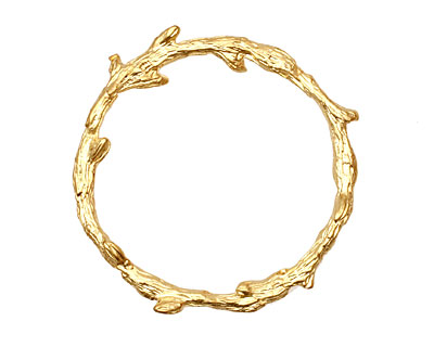 Ezel Findings Gold (plated) Colossal Wreath Link 43mm