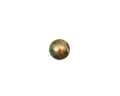 Missficklemedia Patinated Laurel Green Smooth Round 8mm