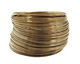 Remembrance Stainless Steel Memory Wire Harvest Gold Bracelet 1 oz.