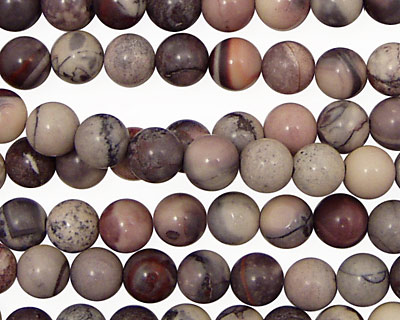 Porcelain Jasper Round 6mm