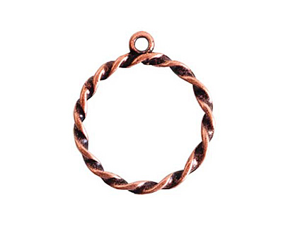 Nunn Design Antique Copper (plated) Rope Connector 23x27mm