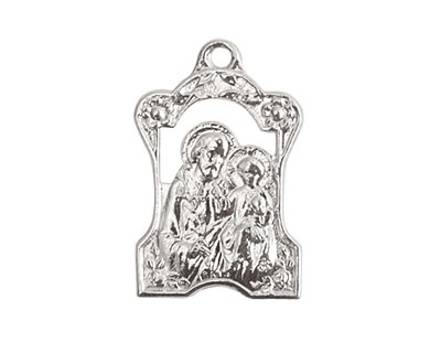 Nunn Design Sterling Silver (plated) Tutor Medallion 16x28mm