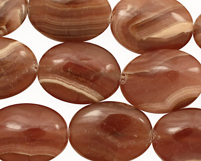 Brown Rhodochrosite Flat Oval 20x15mm