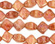Czech Glass Luster Picasso Rose Organic Diamond 10mm
