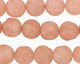 Rose Quartz Twisted Corrugated Round 12mm