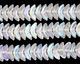 Czech Glass Crystal AB Small Angel Wings 4x10mm