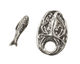 Green Girl Pewter Octopus Toggle 26x18mm, 20mm bar
