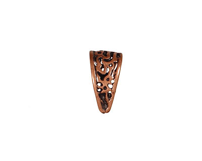 Antique Copper (plated) Filigree Bail w/ Hook 8x15mm
