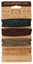 Shades of Camouflage Hemp Twine 20 lb, 29.8 ft x 4 colors