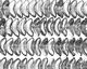 Czech Glass Silver 1/2 Small Angel Wings 4x10mm