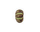 Gaea Ceramic Spring Green on Chocolate Lantern 9x15-16mm