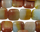 Rainbow Amazonite Puff Square 12mm