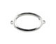 Nunn Design Sterling Silver (plated) Grande Oval Connector 44x25mm