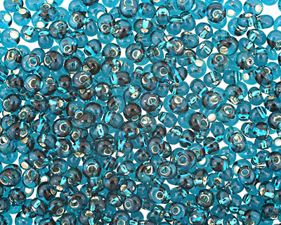 TOHO Teal (with Silver Lining) Magatama 3mm Seed Bead