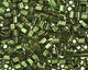 TOHO Olivine (with Silver Lining) Cube 3mm Seed Bead
