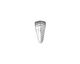 TierraCast Rhodium (plated) Small Hammertone Pinch Bail 6x12mm