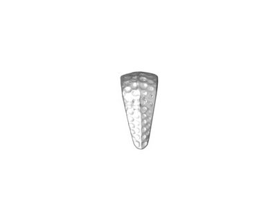 TierraCast Rhodium (plated) Small Hammertone Pinch Bail 6x12mm