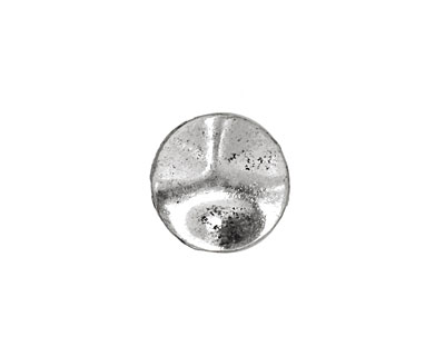 Pewter Wavy Disk 15mm