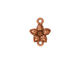 TierraCast Antique Copper (plated) Star Jasmine Link 12x16mm