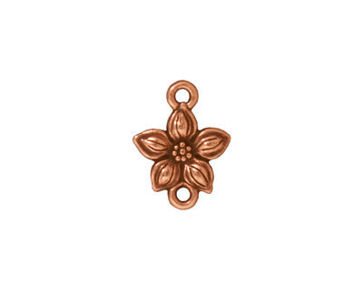 TierraCast Antique Copper (plated) Star Jasmine Link 12x16mm