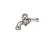 TierraCast Antique Silver (plated) Six Shooter Charm 19x13mm