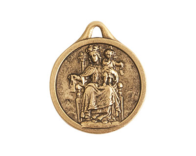 Nunn Design Antique Gold (plated) Reconciler Medallion 18x22mm