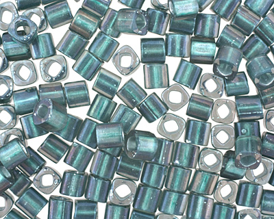TOHO Crystal (with Teal Lining) Cube 4mm Seed Bead