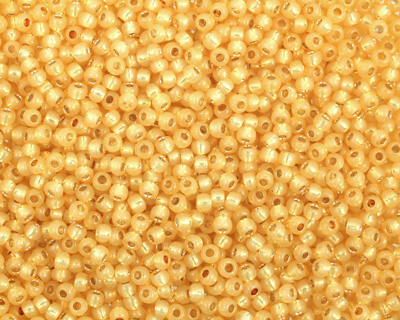 TOHO Milky Light Topaz (with Silver Lining) Round 11/0 Seed Bead
