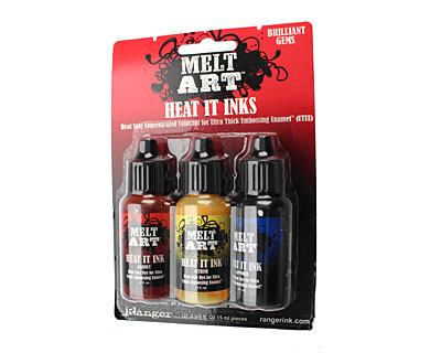 Melt Art Brilliant Gems Heat It Inks