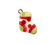 Jangles Ceramic White Stocking Charm 15x17mm
