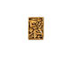 TierraCast Antique Gold (plated) Calla 2-Hole Bar 10x14mm