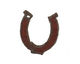 The Lipstick Ranch Rusted Iron Horseshoe Pendant 22x24mm
